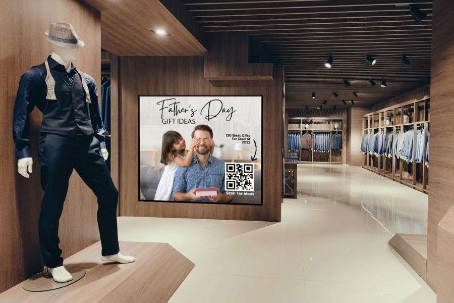 How Digital Signage Guides Shoppers to the Perfect Father’s Day Gift