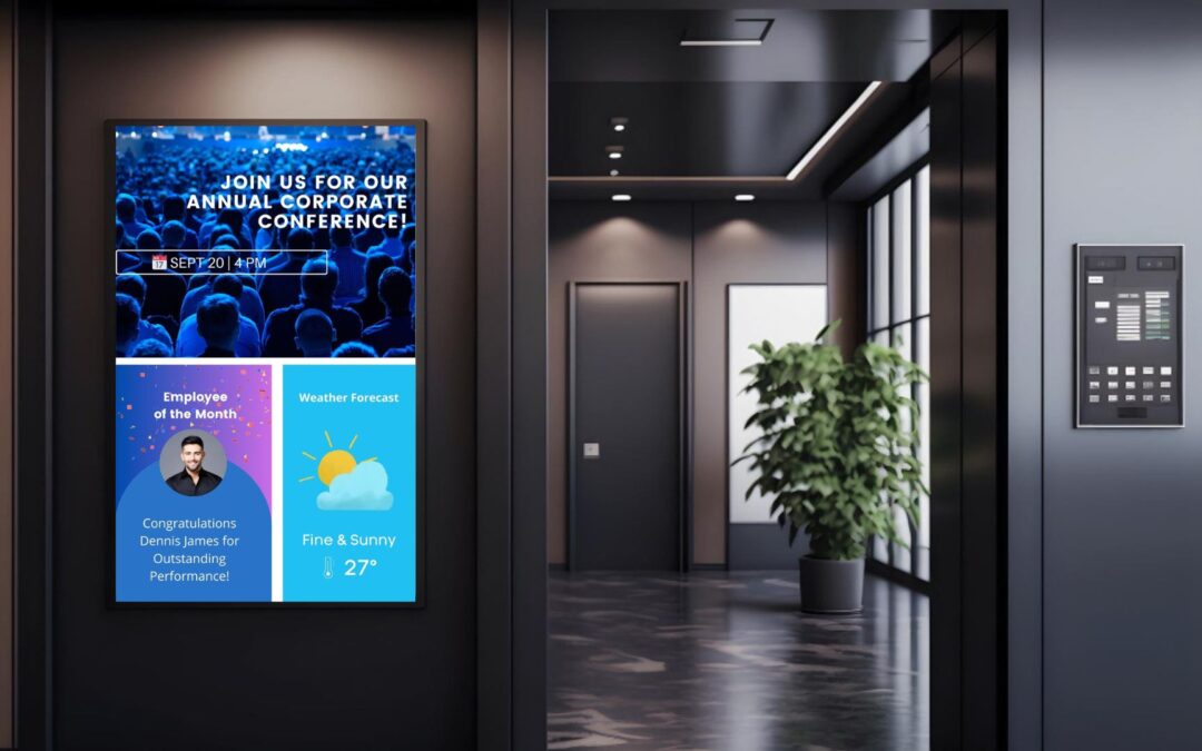 Why Corporate Digital Signage Could Be the Secret to Boosting Productivity