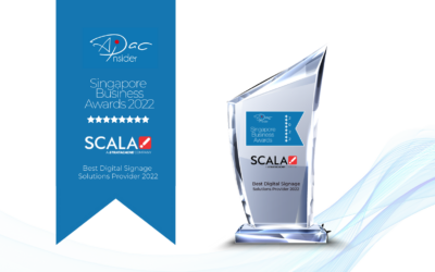 Scala Asia-Pacific Named “Best Digital Signage Solutions Provider 2022” at Singapore Business Awards