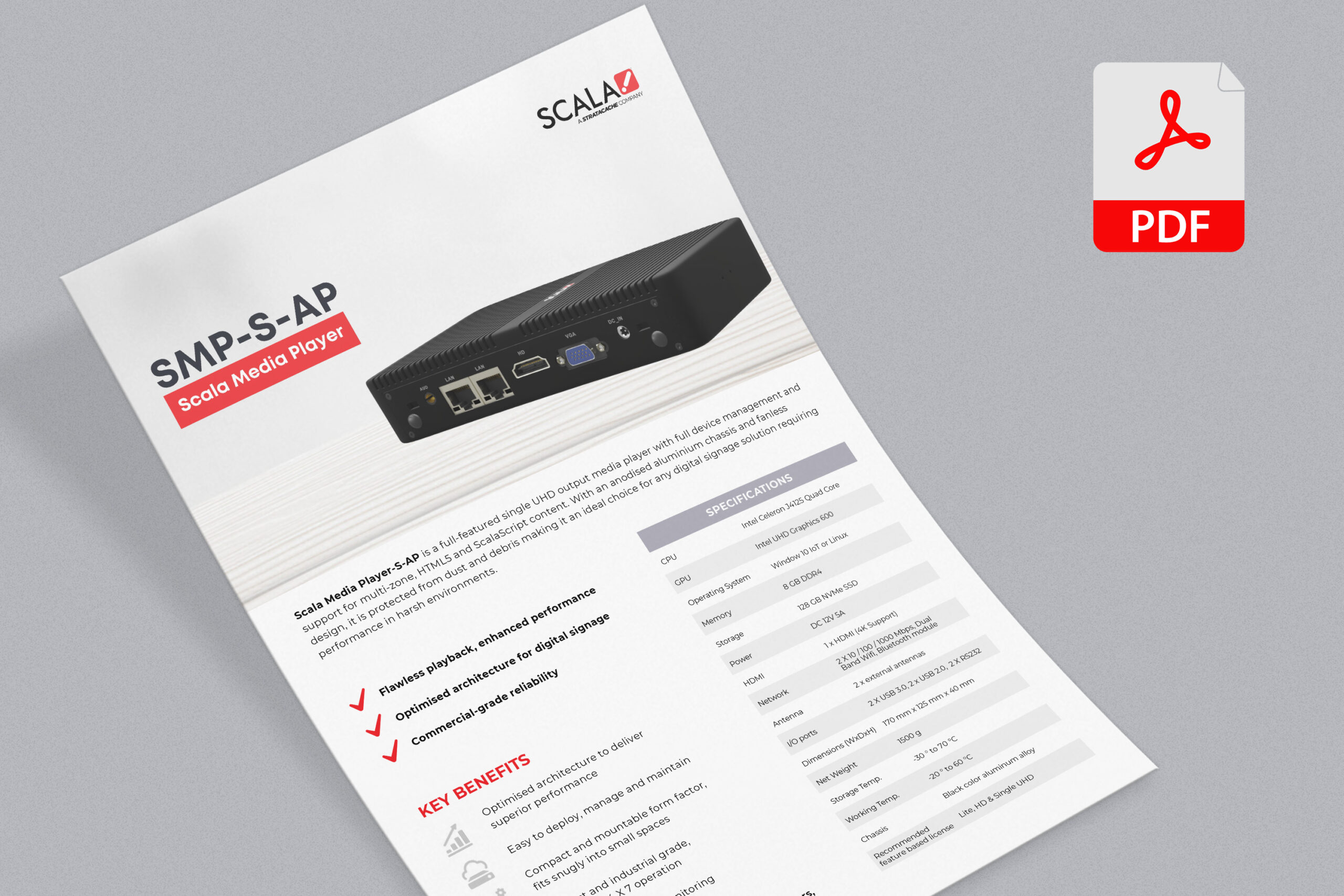 Scala Media Player S-AP - Download Brochure