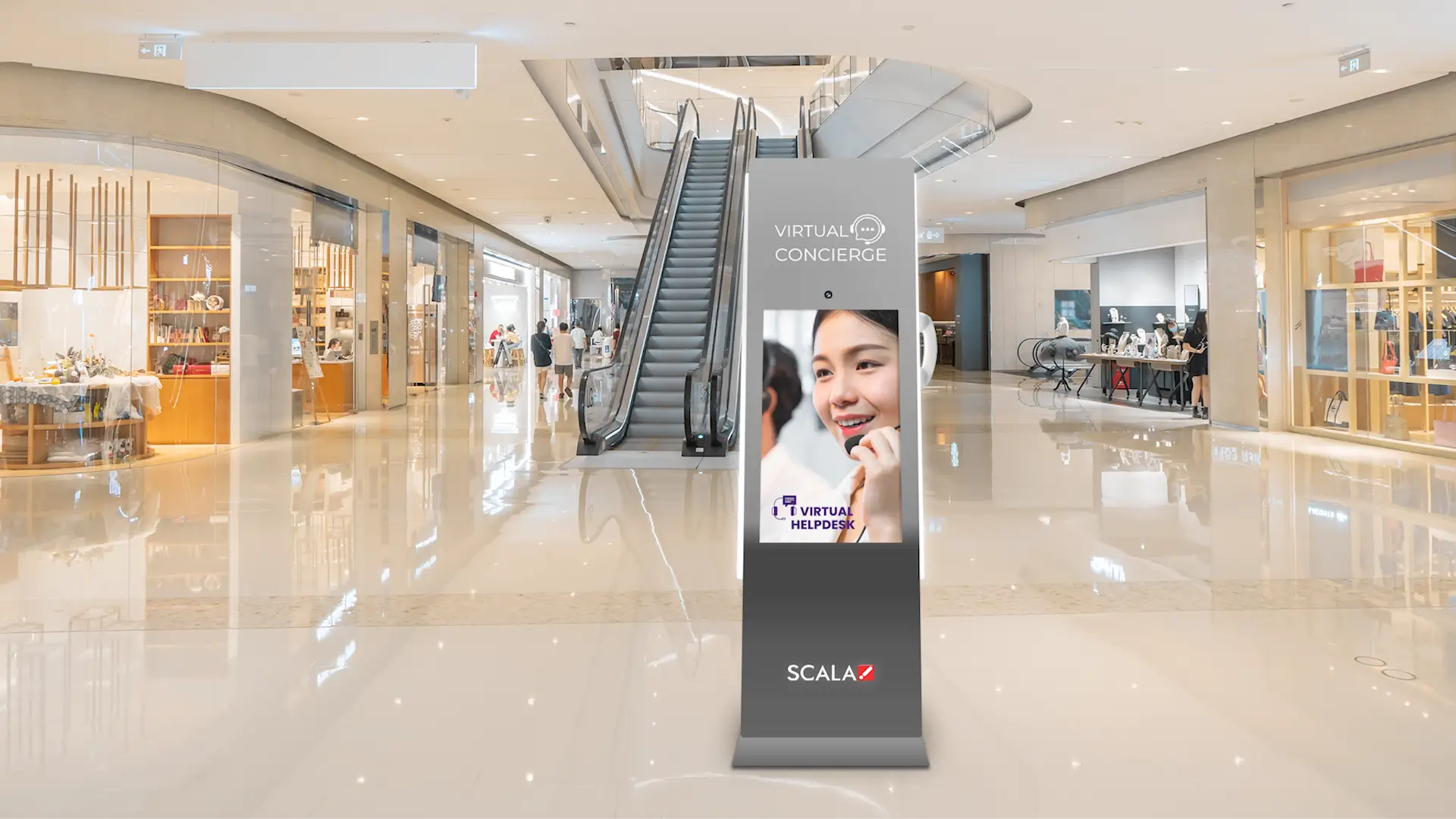 Shopping Mall Digital Signage Solutions : Virtual Concierge