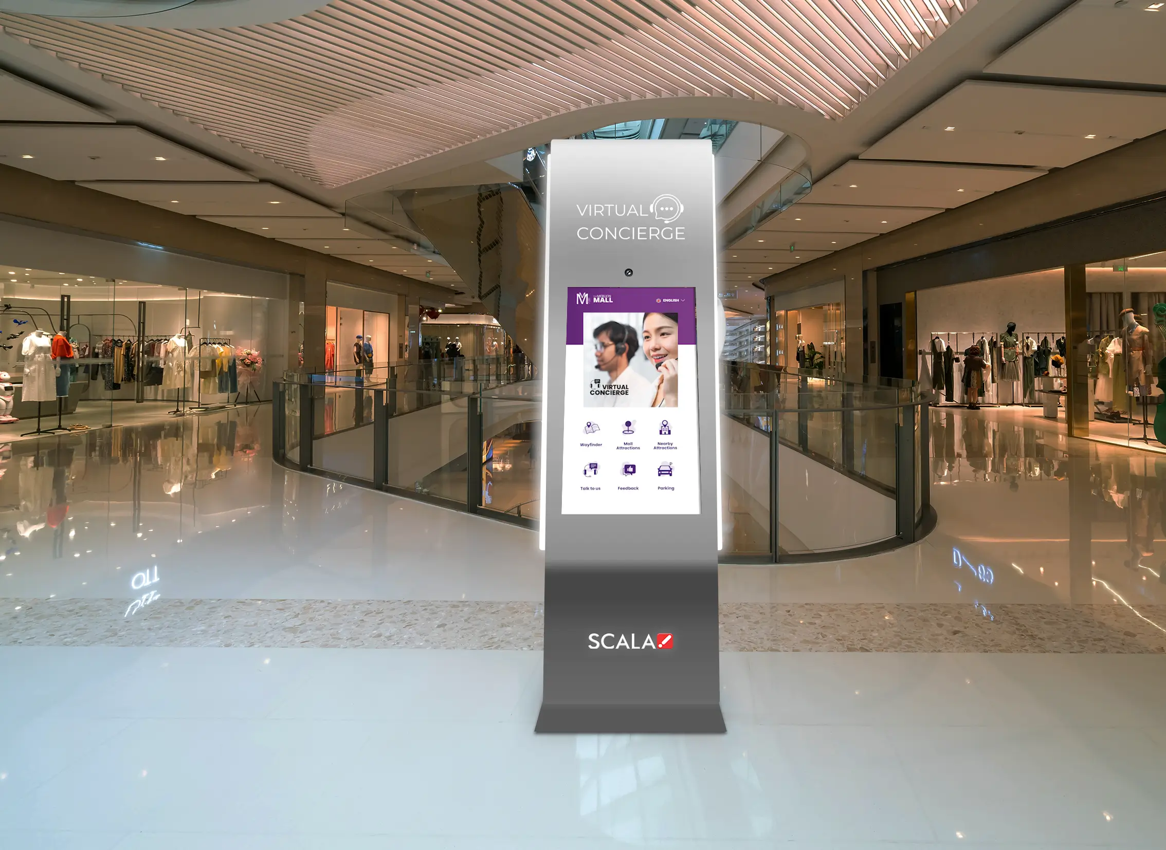 Digital signage for visual merchandising in a retail store