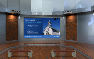 Modernise Places of Worship with Digital Signage