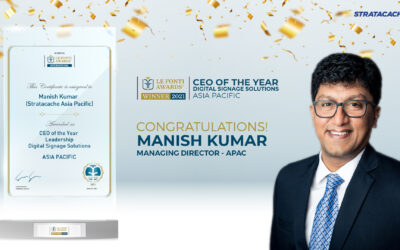 STRATACACHE Asia-Pacific Managing Director Manish Kumar Awarded CEO of the Year at Le Fonti Awards