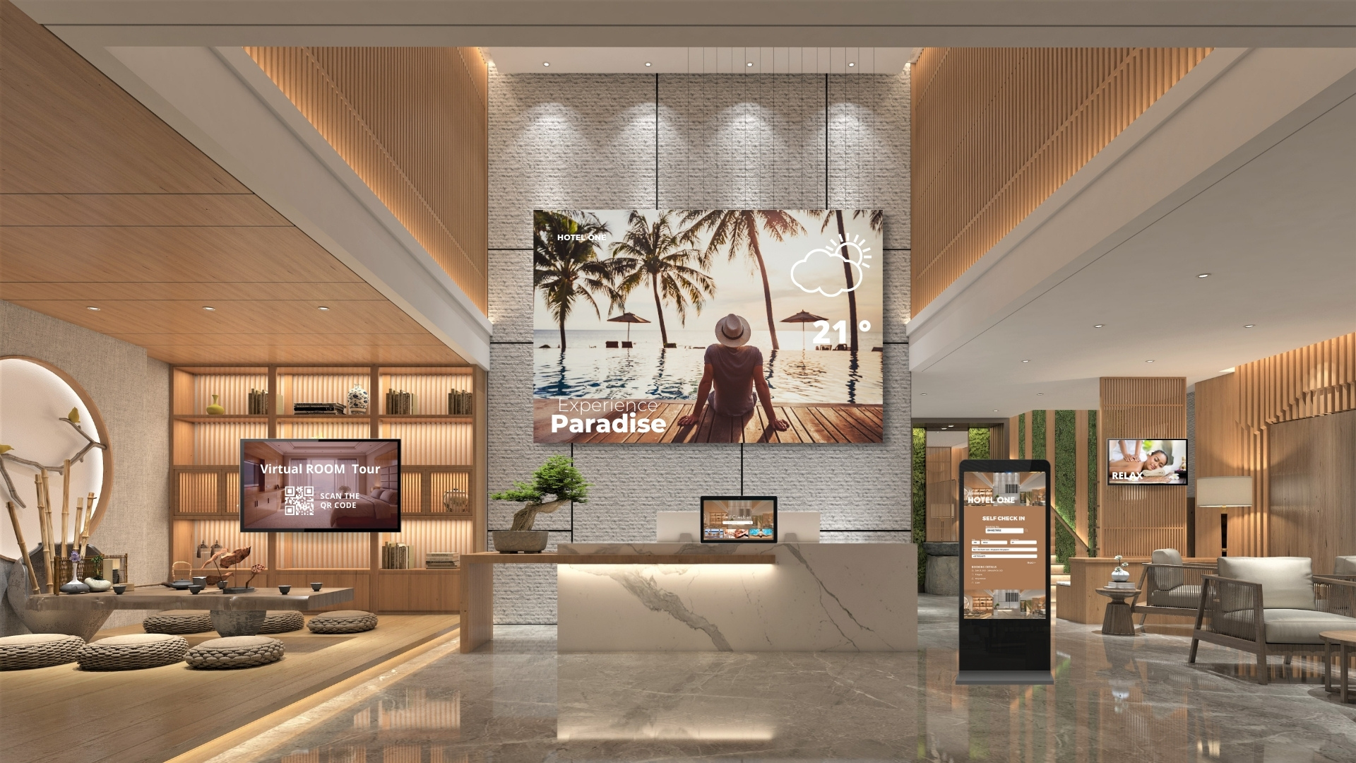 Hotel Digital Signage Display